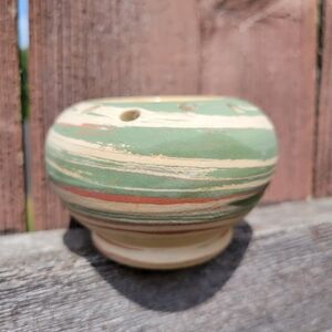 Silver Springs Pottery Vase Vintage ~ Swirled Design ~ Succulents ~ Propagation